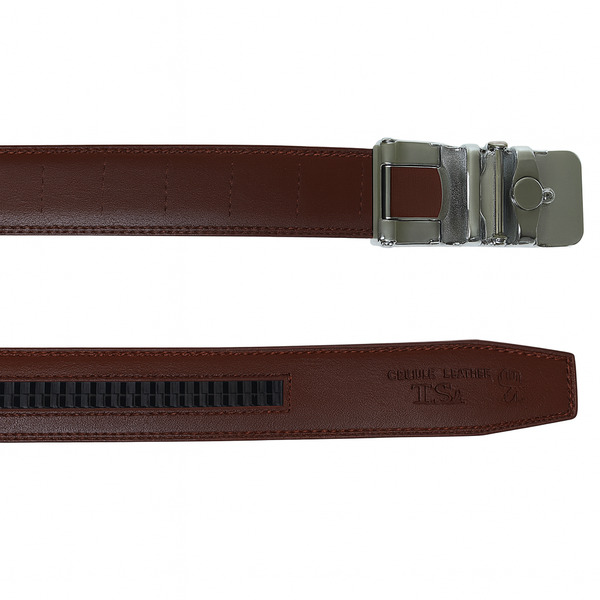 Ceinture cuir Marron et Boucle Automatique MARCO