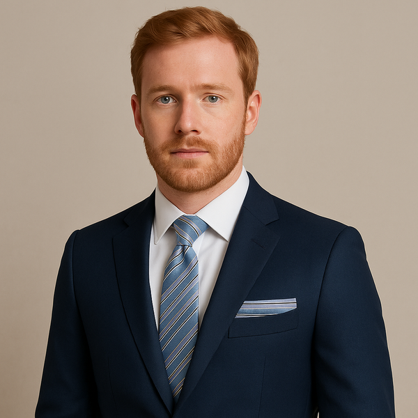 Cravate et Pochette Rayures GIOVANNI