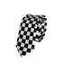 Cravate Slim Carreaux Noir et Blanc