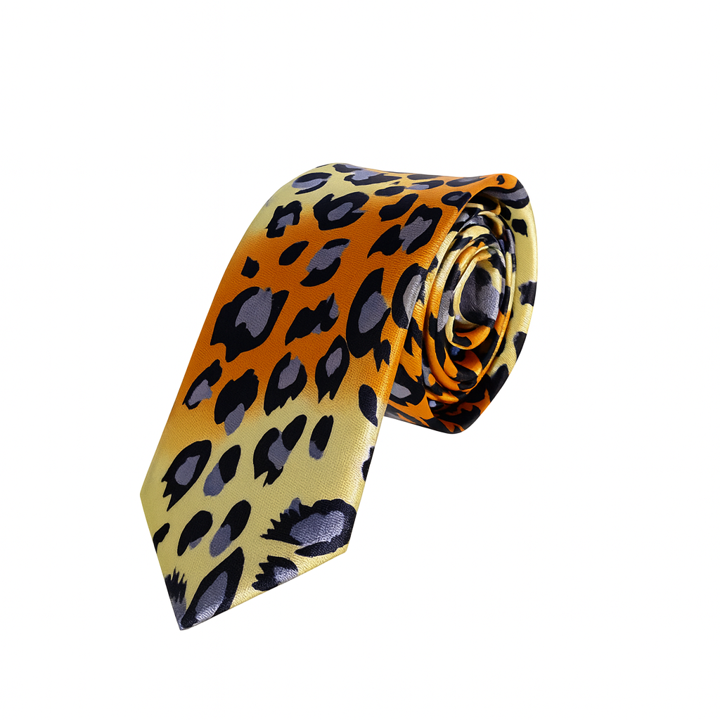 Cravate Slim Homme Imprimé Léopard