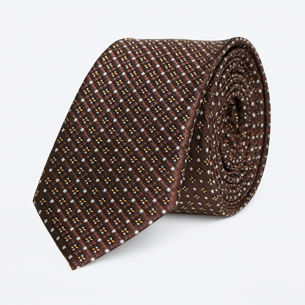 Cravate Motifs Carreaux ENZO