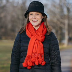 Etole chale à pompons