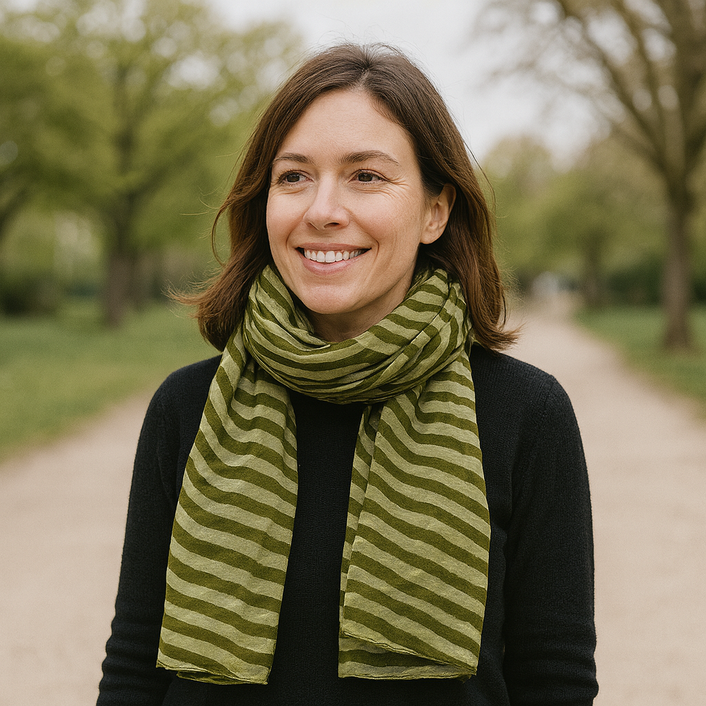 Mousseline ELENA Rayé