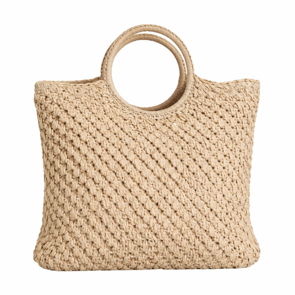 Sac cabas aspect paille ALIXIA