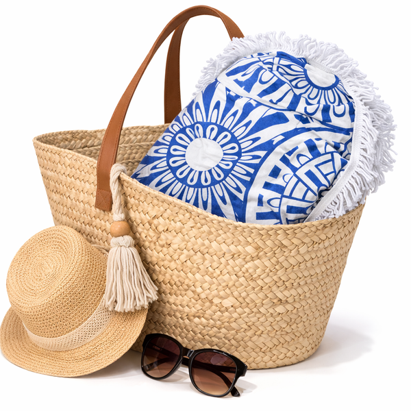 Serviette de plage ronde épaisse AIMEE