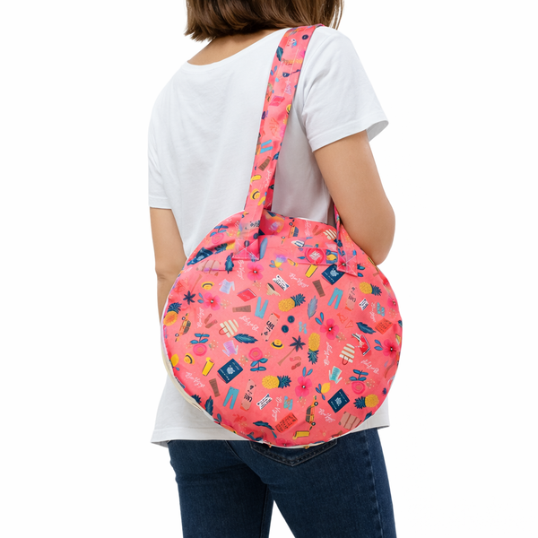 Serviette de plage ronde épaisse ANGELE