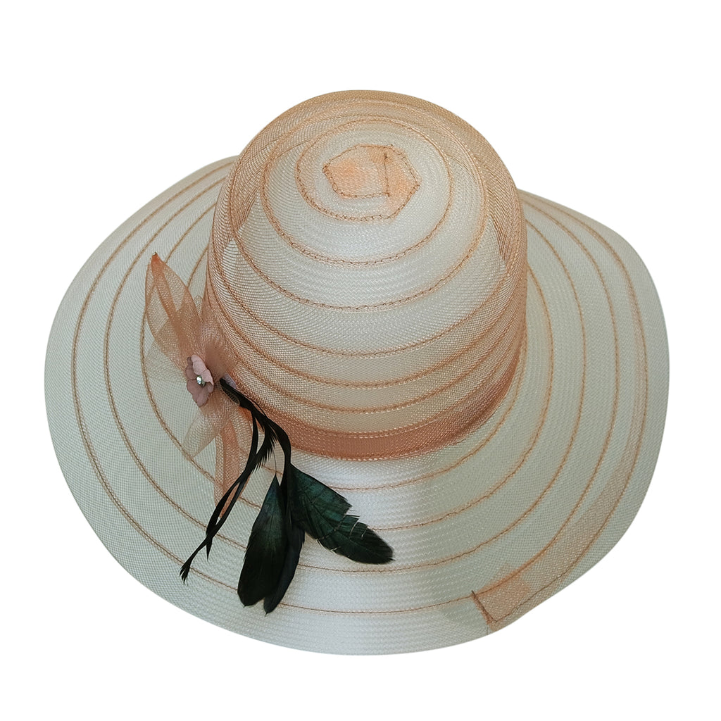 Chapeau Capeline Gris - Cérémonie Femme - Taille Unique - Neuf Sans étiquettes