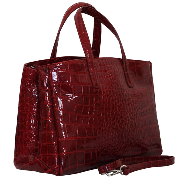 Sac a main cuir vernis