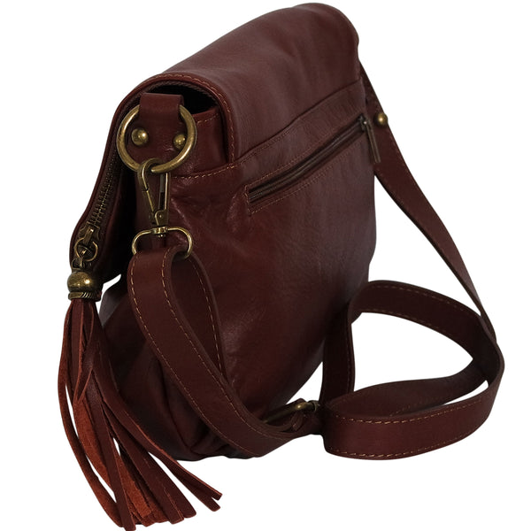 Sac bandoulière cuir italien KATINA