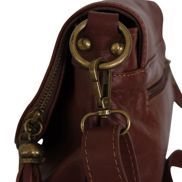 Sac bandoulière cuir italien KATINA