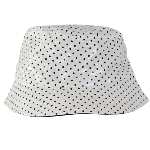 Bob de pluie vernis pois