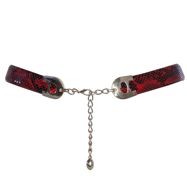 Ceinture femme fine – élégante aspect lézard