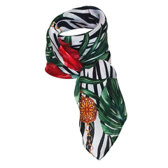 Foulard polysatin HIBISCUS
