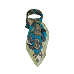Grand foulard polysatin cachemire