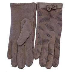 Gants femme motif  PLUMES