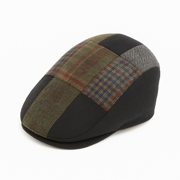 Casquette Irlandaise Patchwork en tweed