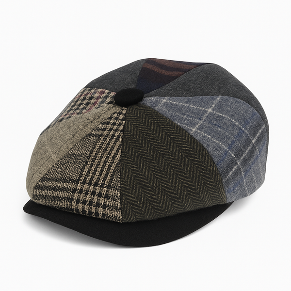 Casquette gavroche patchwork CALLUM