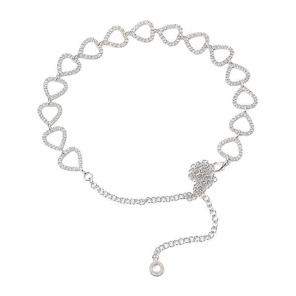 Ceinture Bijou Cœurs Strass MAYA