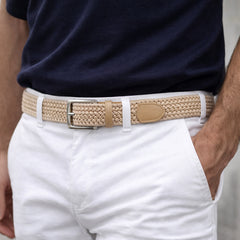 Ceinture Élastique 3 cm – Finition Cuir Synthétique ajustable