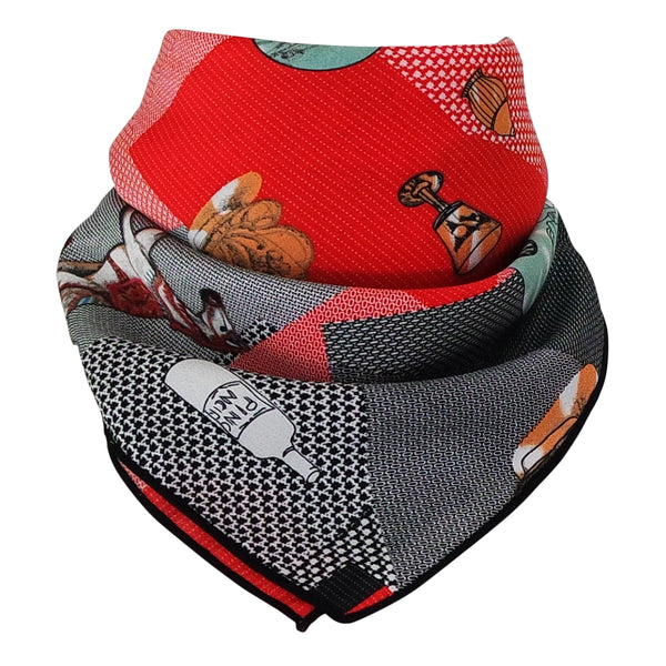 Foulard polysatin MAHALIA