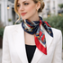 Grand foulard polysatin cavalier