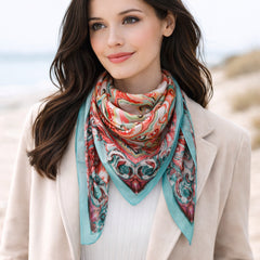 Grand foulard polysatin INAYA