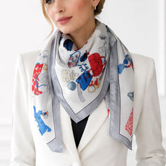 Foulard hotesse polysatin MAISSA