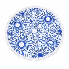 Serviette de plage ronde épaisse AIMEE