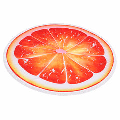 Serviette de plage ronde épaisse ANGELE