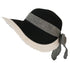 Capeline à visière DELPH Noir Chapeau Tendance