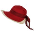 Capeline à visière DELPH Rouge Chapeau Tendance