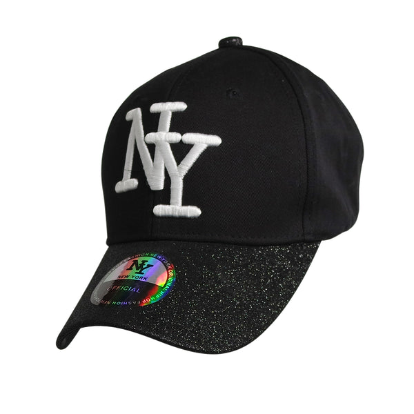 Casquette NY visière pailletée Fashion Baseball