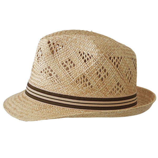 Chapeau trilby paille PACORA