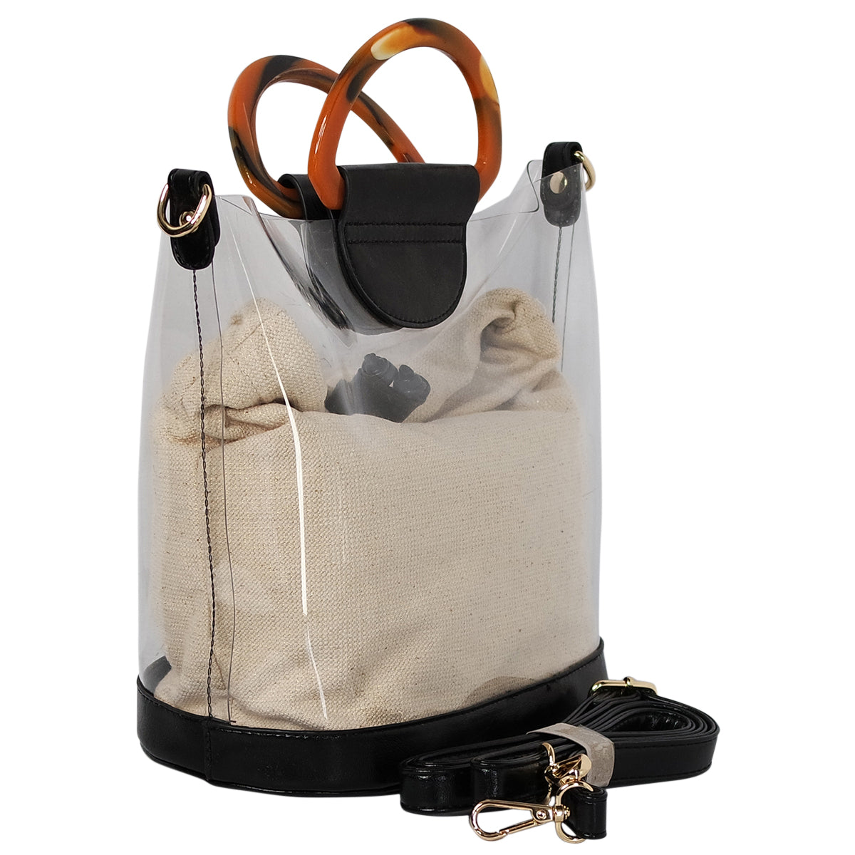 Sac main transparent SHOPYS Chapeau Tendance