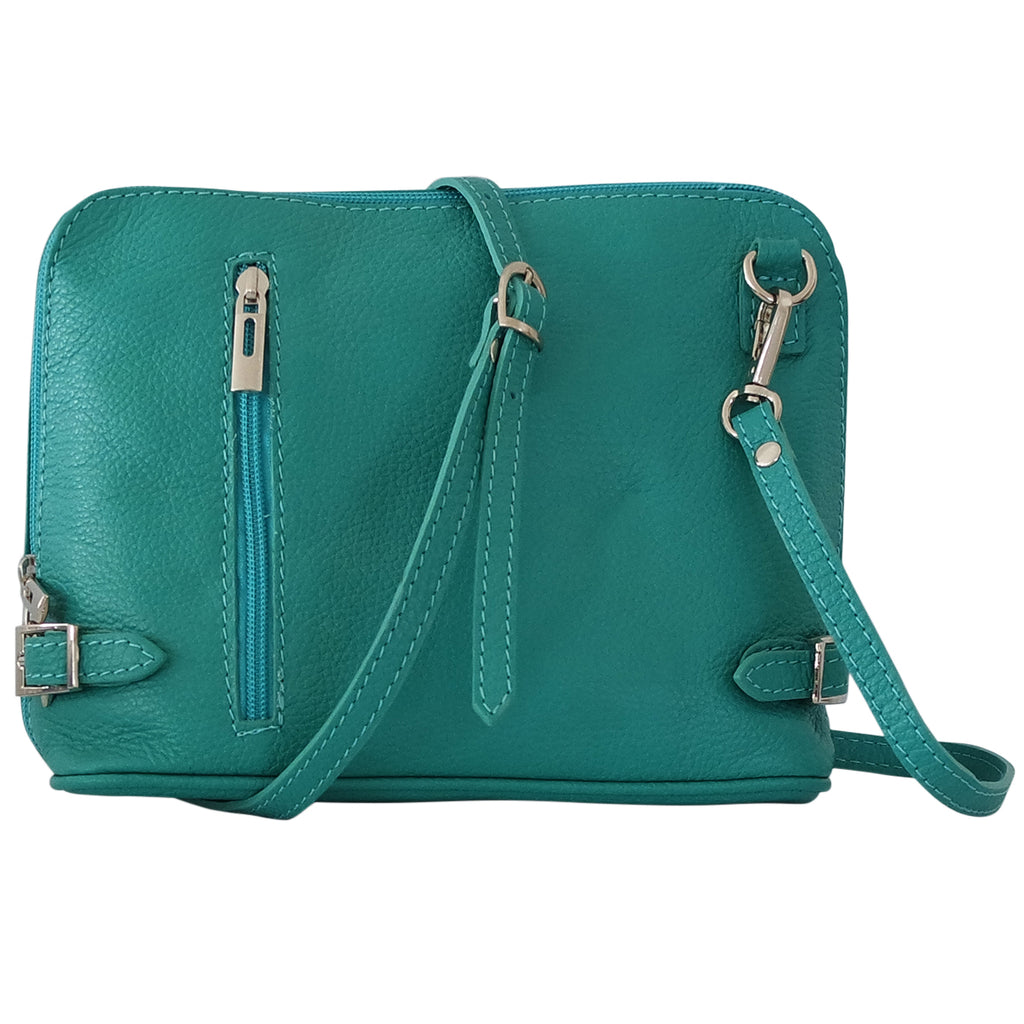 Sac à Bandoulière En Cuir Véritable Italien - Cuir Vernis Beige - Pour Femme - Occasion