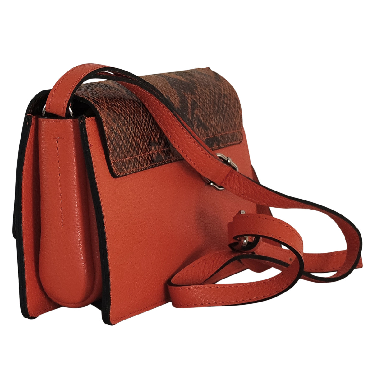 Sac bandoulière cuir python | Chapeau Tendance