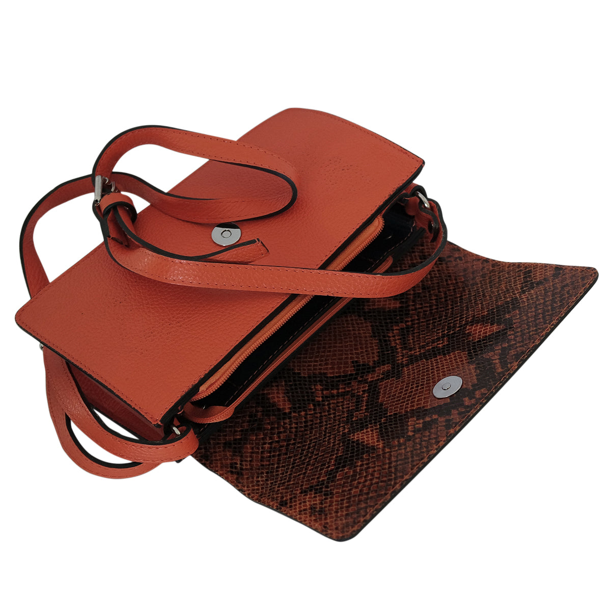 Sac bandoulière cuir python | Chapeau Tendance