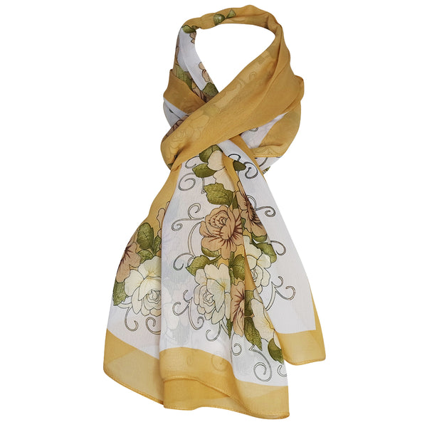 Mousseline floral IVANKA Marron Chapeau Tendance