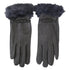 Gants fausse fourrure Gris Chapeau Tendance